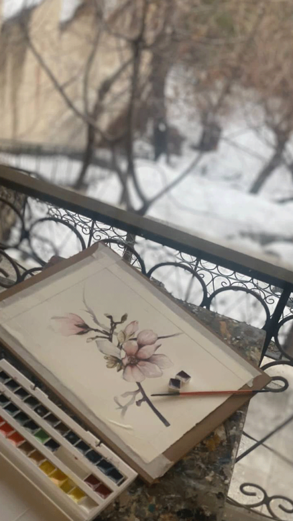 آثار هنرجویان آبرنگ